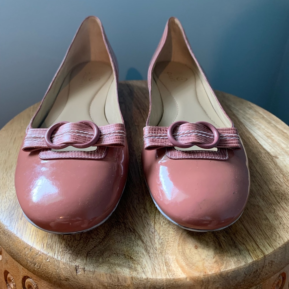 Pink flats